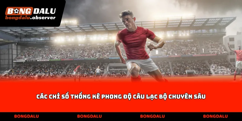 Các chỉ số thống kê phong độ câu lạc bộ chuyên sâu